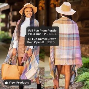 NWOT Open Poncho from Mint Julep